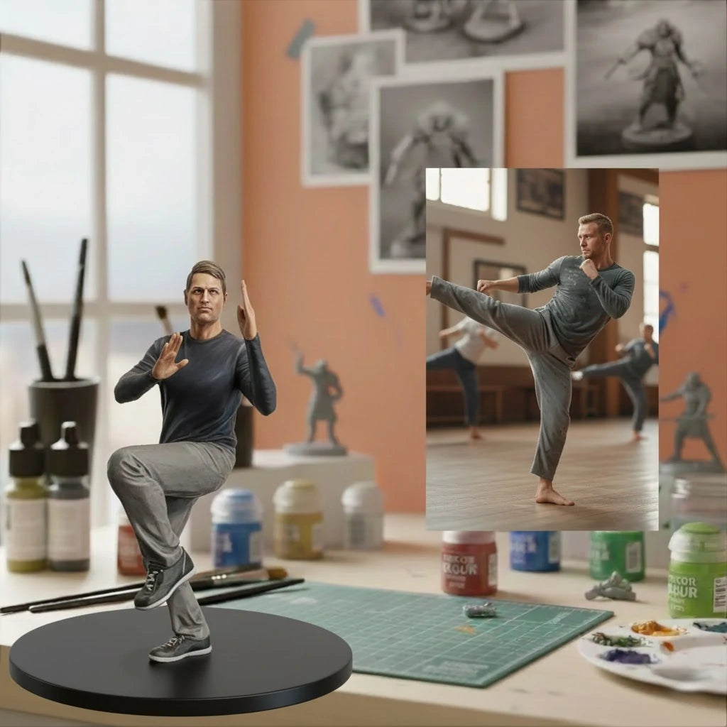 3D-Figur von Foto - SLA-Druck - Jubiläumsgeschenk, Personalisierte Skulptur, Geburtstagsgeschenk, Romantische Paar Figurine